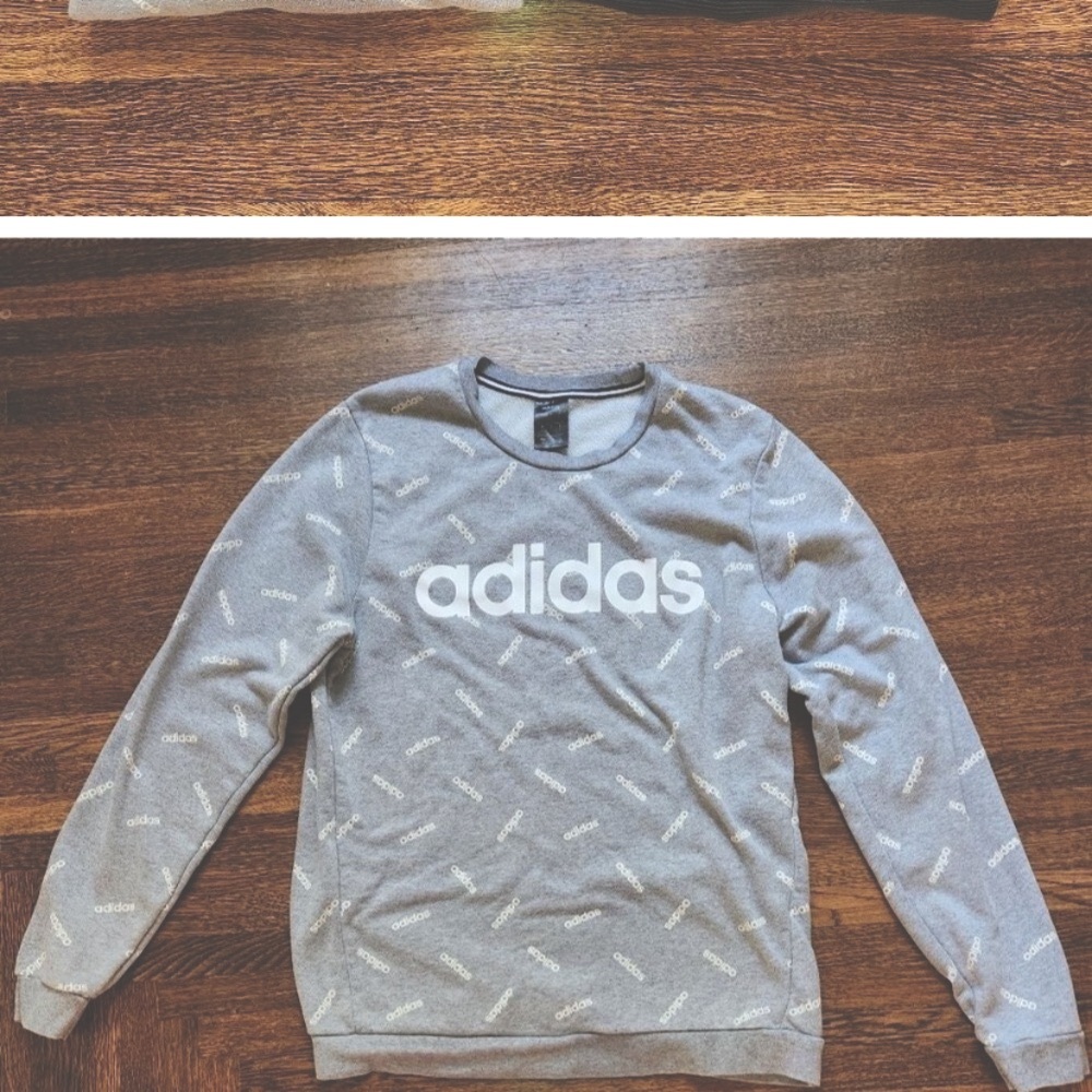 Adidas Gray Sweater size L
